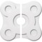 Ekena Millwork Luna Architectural Grade PVC Contemporary Ceiling Medallion, Two Piece, 16"OD x 3"ID x 5 1/2"C x 1"P CMP16LA2-03000 - alternate 1